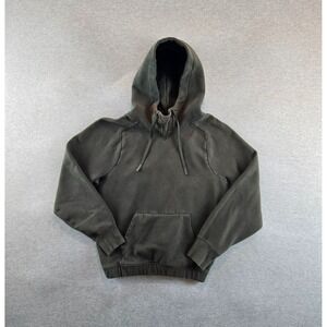 Lululemon Hoodie‎ Womens 4 Dark Green Pullover Stretch Neck Fleece Sweatshirt
